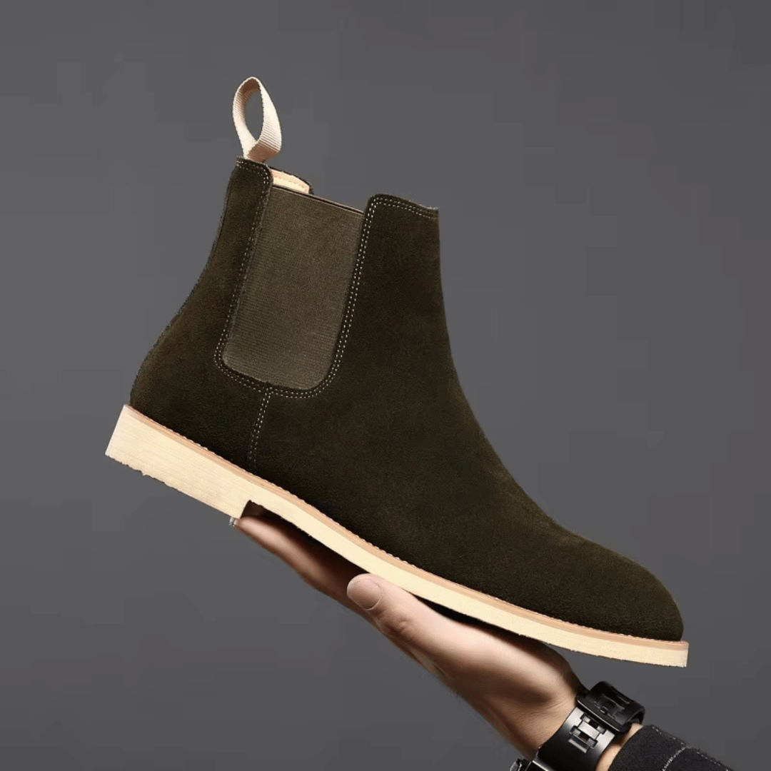 Novexa™ | Elegantní olivové boty Chelsea Boots