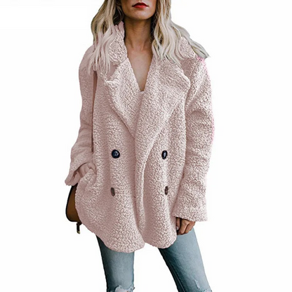 Albertha Coat | Dámský kabát Teddy Coat
