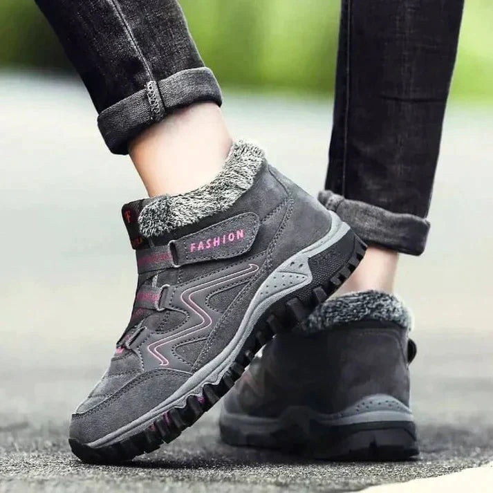 Richelle Shoes | Kožené kotníkové boty s fleecovou podšívkou