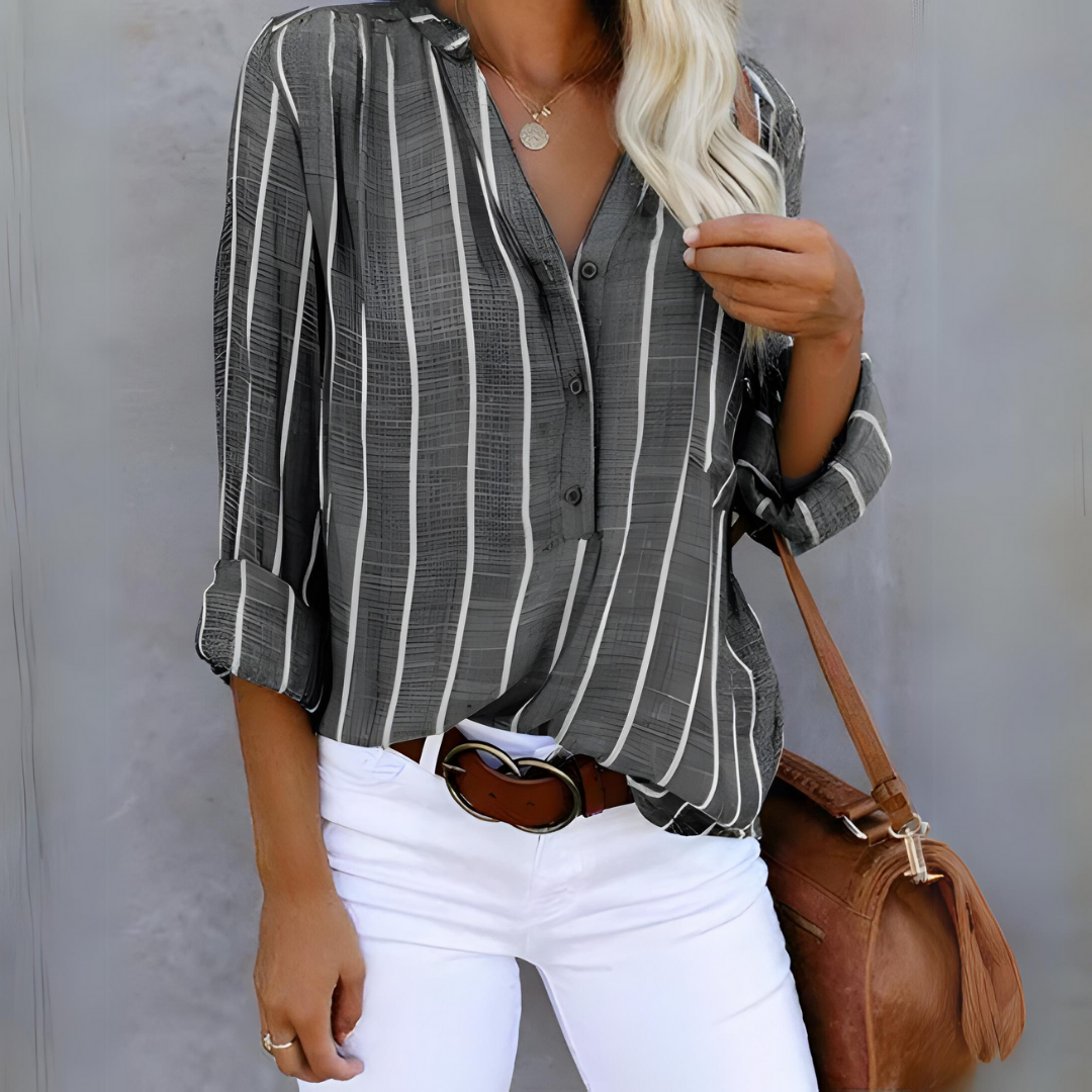 Jantien | Trendy pruhovaná dámská halenka