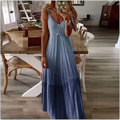 Sherie - Elegantní ležérní dlouhé letní šaty