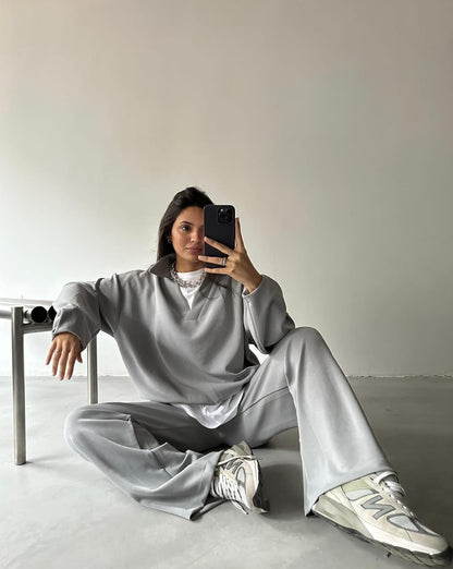 Heidi-Mode | Šedý dámský lounge set