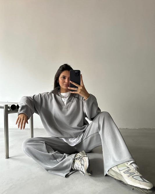 Heidi-Mode | Šedý dámský lounge set
