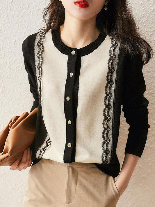 Vesta Cerina | Vrouwen kantpanelen vest