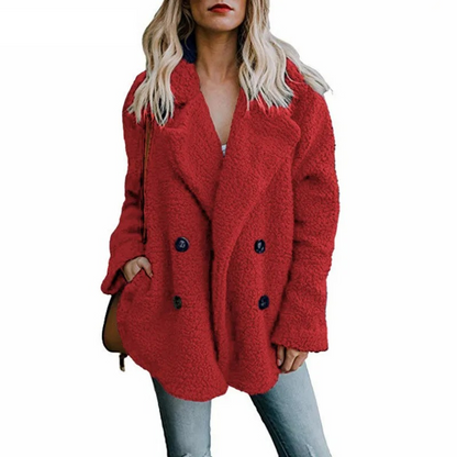 Albertha Coat | Dámský kabát Teddy Coat