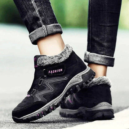 Richelle Shoes | Kožené kotníkové boty s fleecovou podšívkou