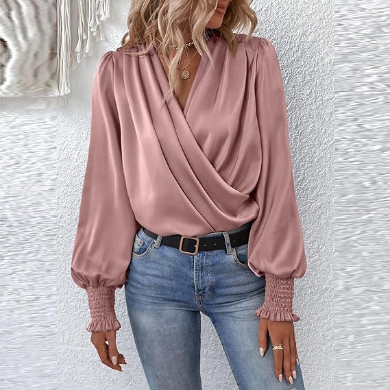 Farah - Elegantní halenka s výstřihem do V