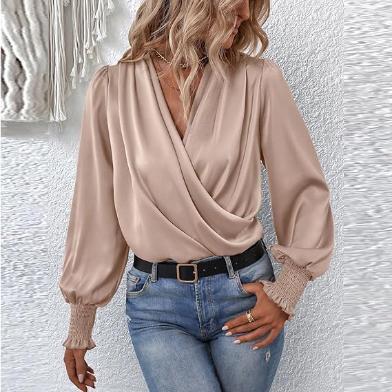 Farah - Elegantní halenka s výstřihem do V