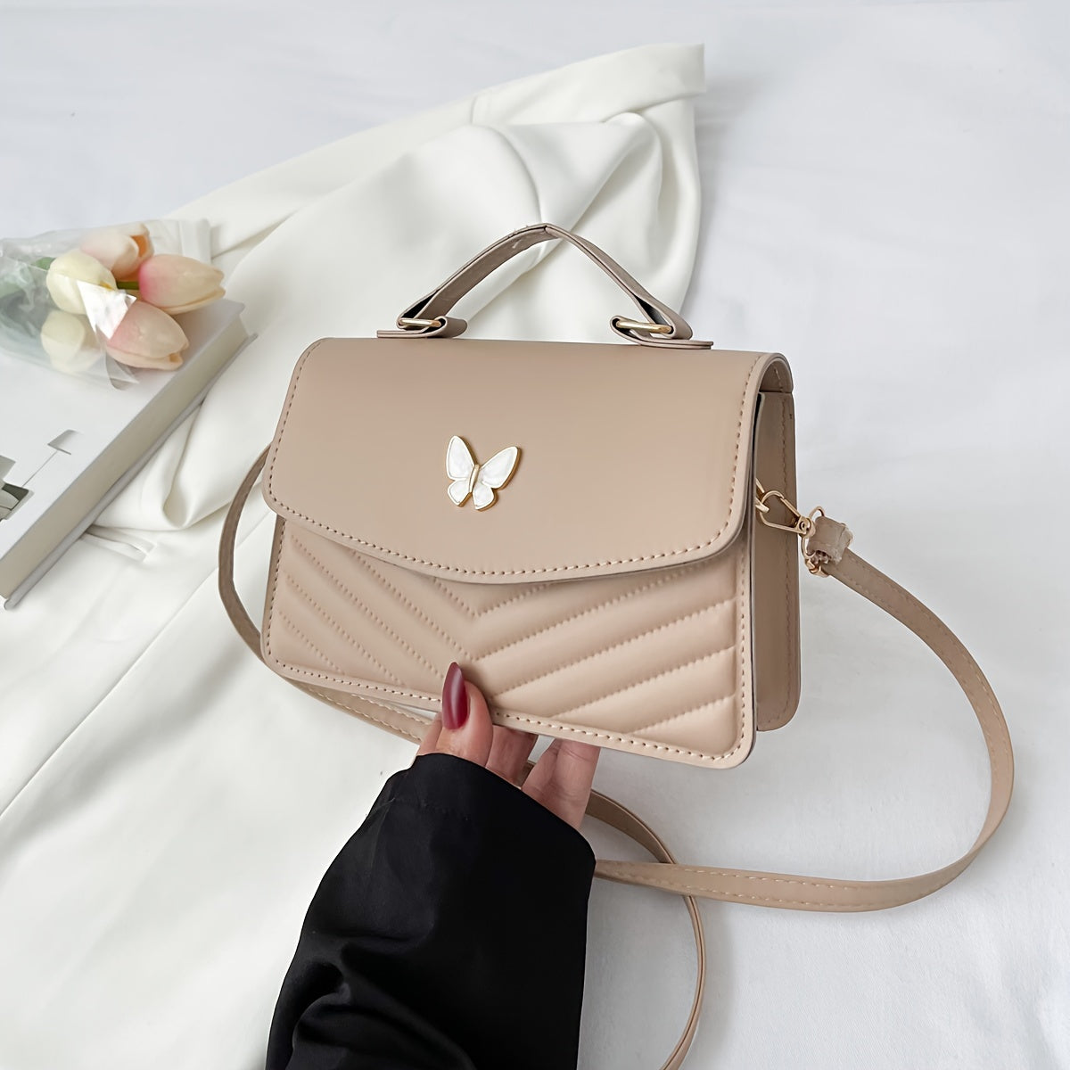 Sophie | Trendy crossbody kabelka a taška přes rameno v jednobarevném provedení