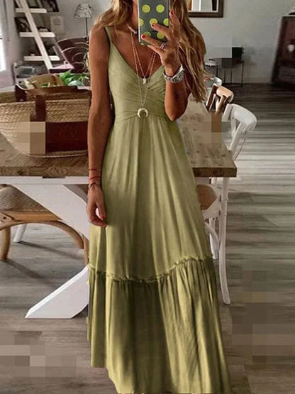 Sherie - Elegantní ležérní dlouhé letní šaty
