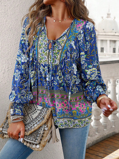Květinová halenka Elara Boho