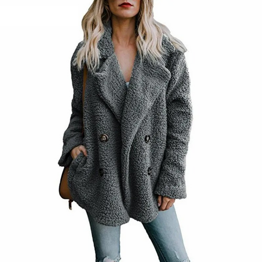 Albertha Coat | Dámský kabát Teddy Coat
