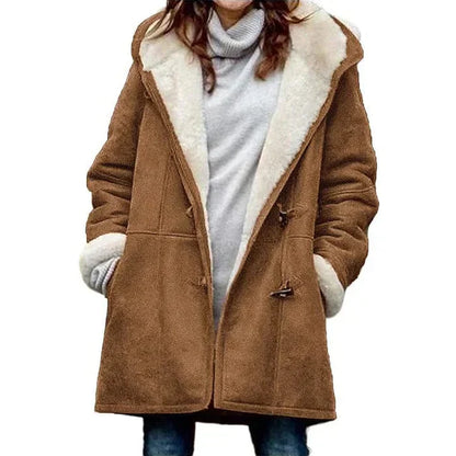 Valentina™ | Kabát s kapucí Cashmere Look