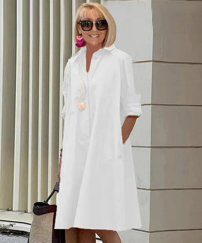 Sofistikované košilové šaty v elegantním stylu pro ženy