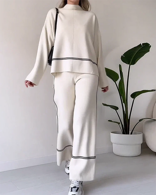 Barbarina - Stijlvolle Loose Sweater Set voor Vrouwen - volný svetr pro ženy
