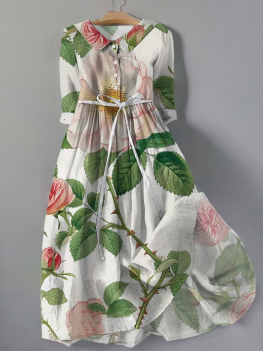 Abby - Vintage květinové krajkové šaty