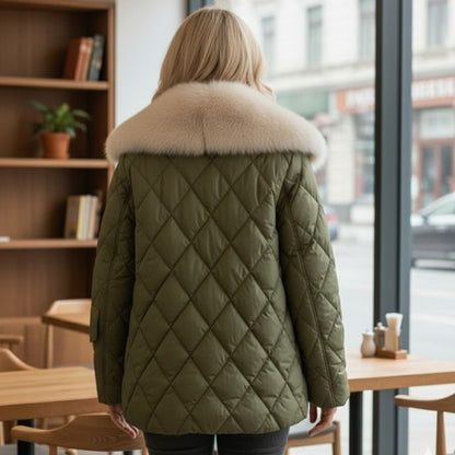 Adeline | Teplá dámská bunda s elegantní kachní péřovou podšívkou