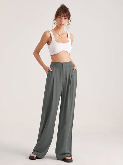 Mia - Oversized volnočasové kalhoty s vysokým pasem