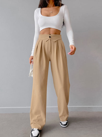 Trendy dámské kalhoty v barvě kotníků