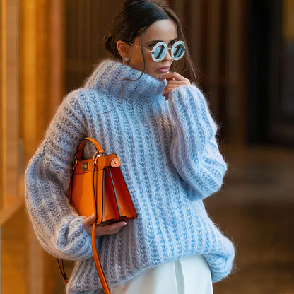 Adelya Trui | Oversized rolák Gebreide Trui