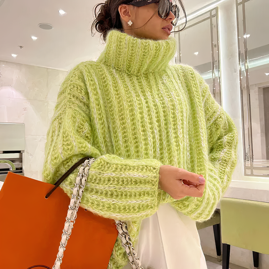 Adelya Trui | Oversized rolák Gebreide Trui