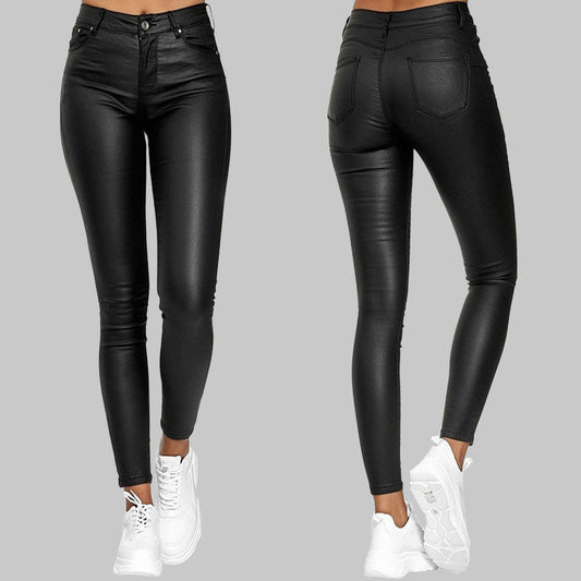 Kožené kalhoty ChicFlex Slim