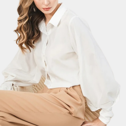 Oceane - Elegantní dámská halenka s biskupskými rukávy