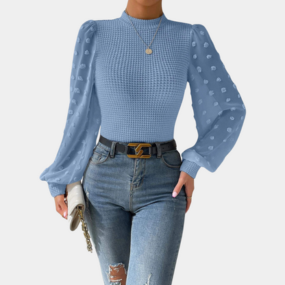Gabriele - Elegantní dámská halenka s puff rukávy