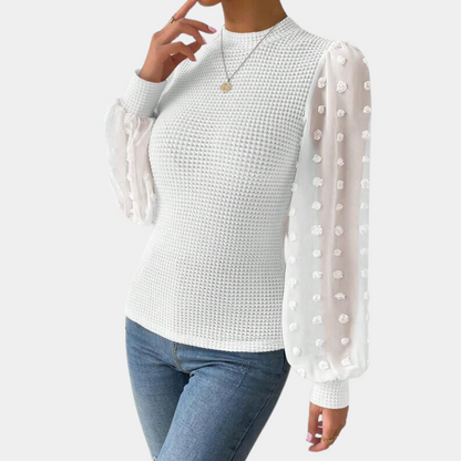 Gabriele - Elegantní dámská halenka s puff rukávy