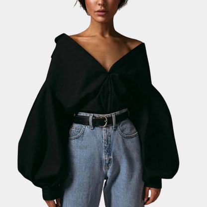 Raimona - Dámská halenka s puff-sleeves