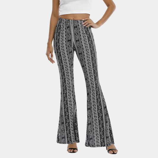 Dámské rozšířené kalhoty v boho stylu