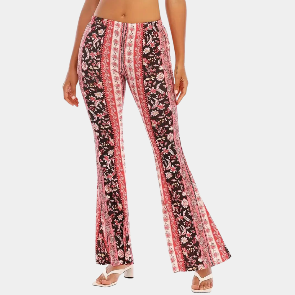 Dámské rozšířené kalhoty v boho stylu