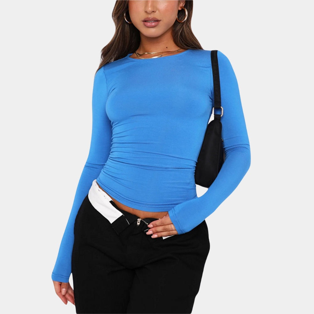 Jednoduchý a elastický dámský crop top