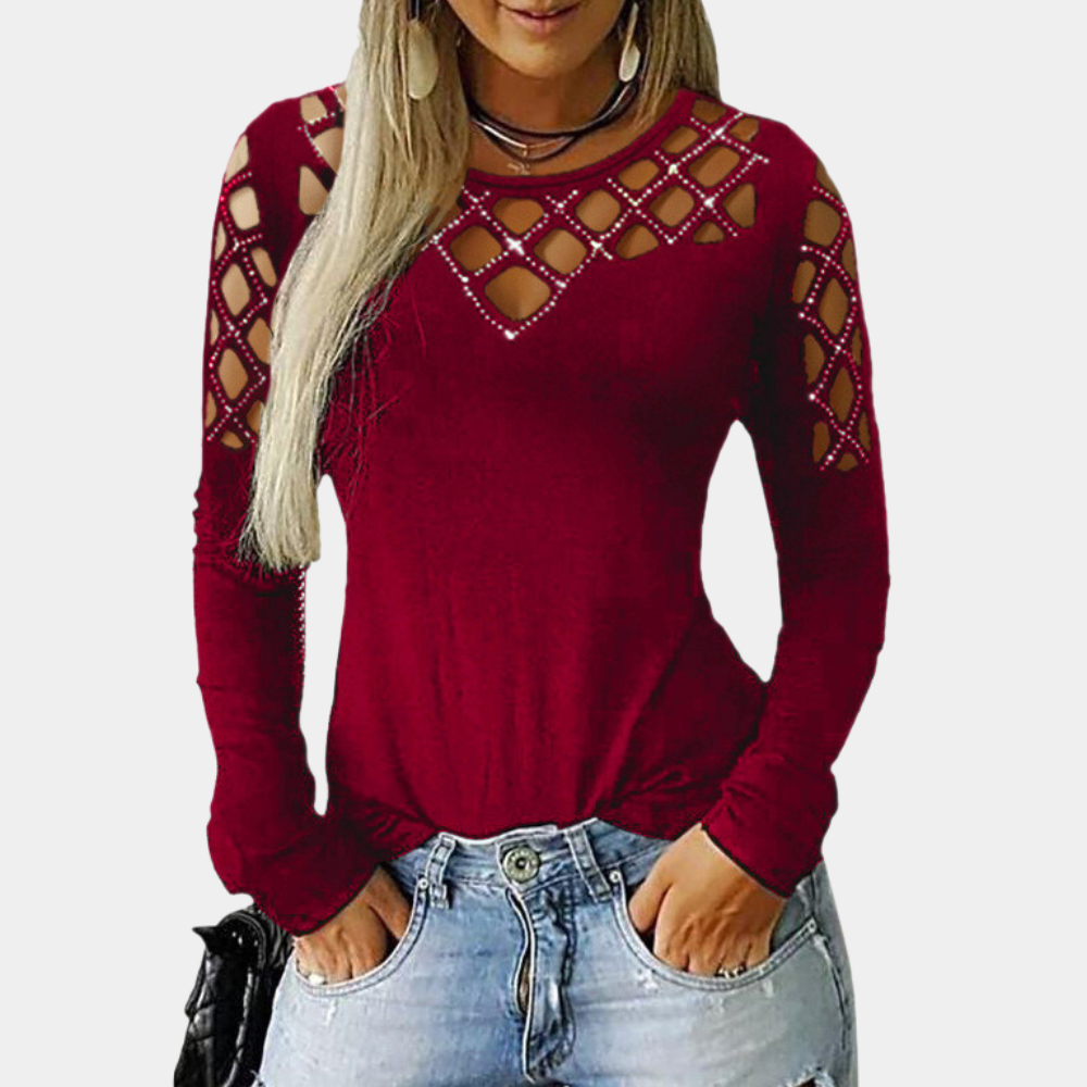 Mariel - moderní dámský top s módním výřezem