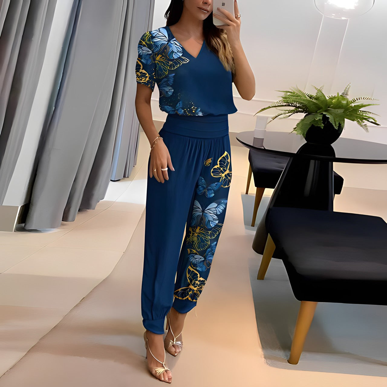 Lilith Set - Stylová souprava košile a kalhot