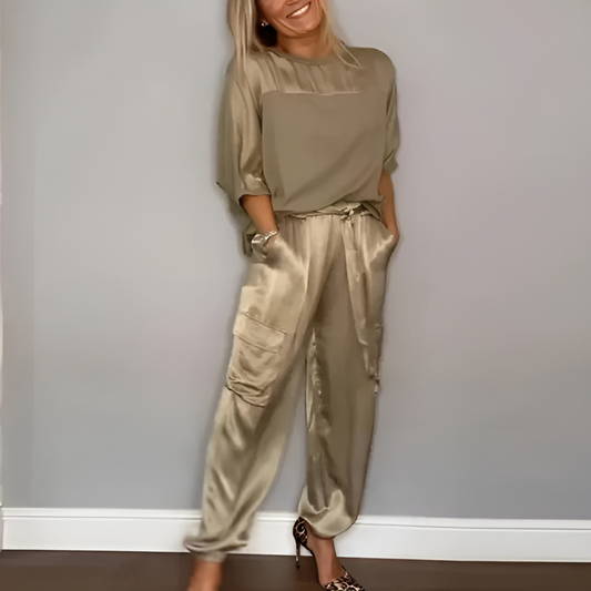 Freya - Elegantní dámská souprava kalhot a košile