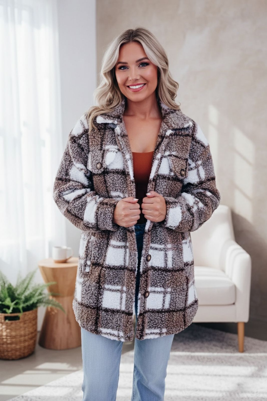 Giovanna | Elegantní, teplý a pohodlný dámský kabát z polar fleece