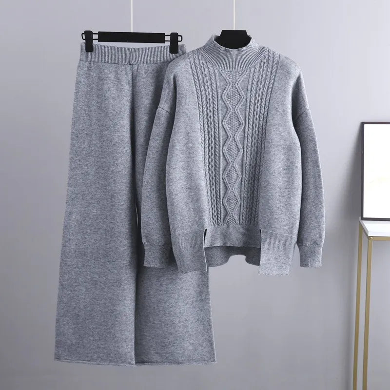 Heidi Fashion - Ležérní a stylový podzimní svetr a kalhoty pro ženy