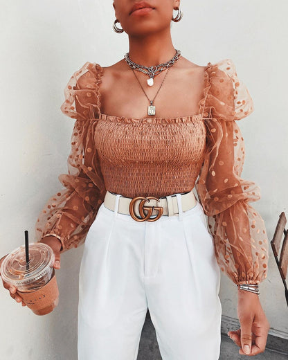 Vardi Dante™ Tiffany Top with Mesh | Jedinečný a stylový dámský top