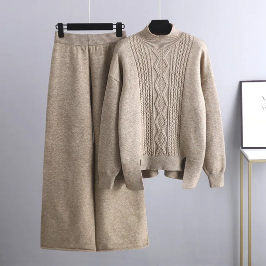 Heidi Fashion - Ležérní a stylový podzimní svetr a kalhoty pro ženy
