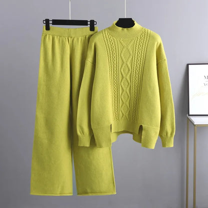 Heidi Fashion - Ležérní a stylový podzimní svetr a kalhoty pro ženy