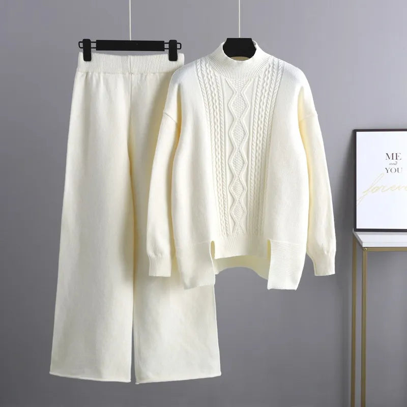 Heidi Fashion - Ležérní a stylový podzimní svetr a kalhoty pro ženy