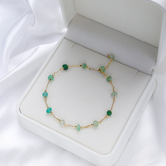 EmeraldBand I Náramek se zelenými kameny pro ženy