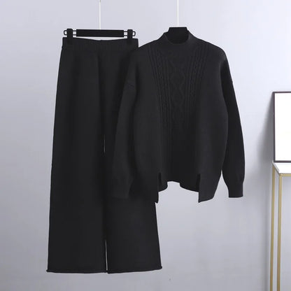 Heidi Fashion - Ležérní a stylový podzimní svetr a kalhoty pro ženy