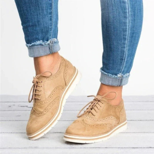 Brogues ploché podrážky Dámské boty