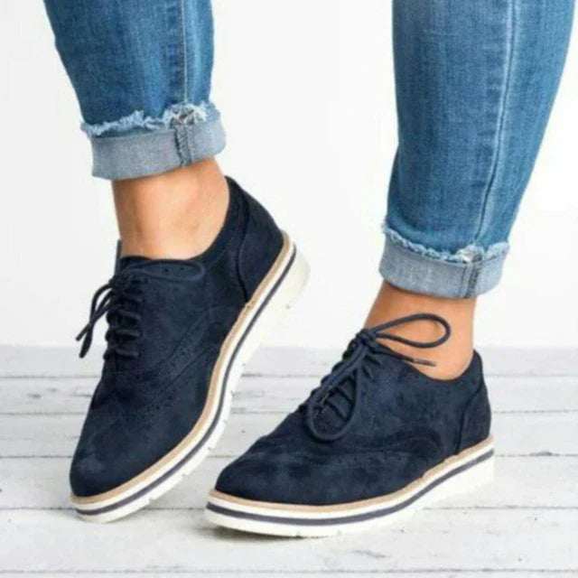 Brogues ploché podrážky Dámské boty