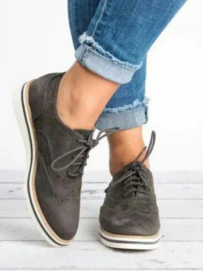 Brogues ploché podrážky Dámské boty