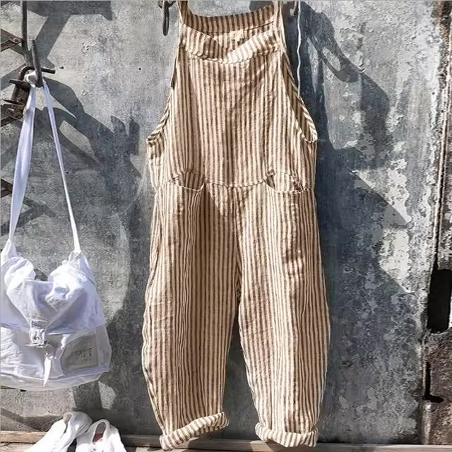 Inka - Pruhovaný elegantní overal