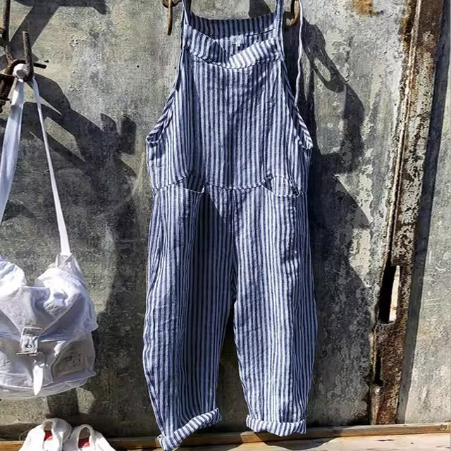 Inka - Pruhovaný elegantní overal
