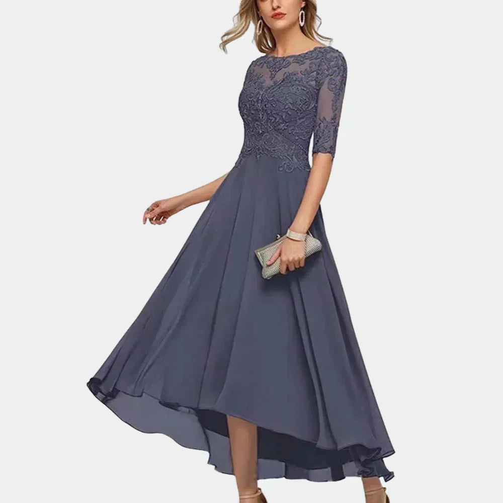 Elegantní dámské šifónové šaty v délce ke kotníkům